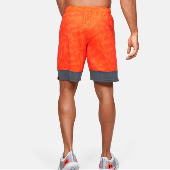 Under Armour Versa Orange & Academy Tapout Stretch Training Shorts. Size-M - Picture 3 of 8
